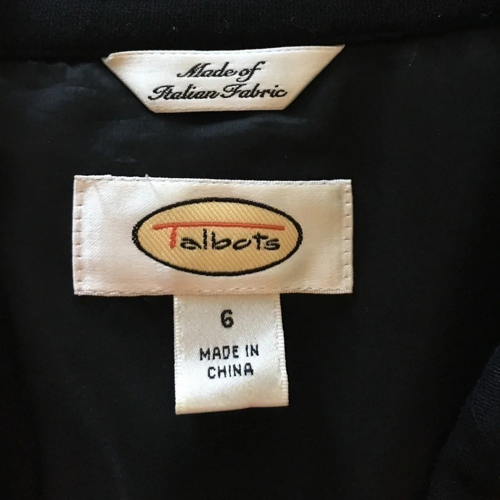 TALBOTS Black Knit Blazer, EEUC - Picture 7 of 8